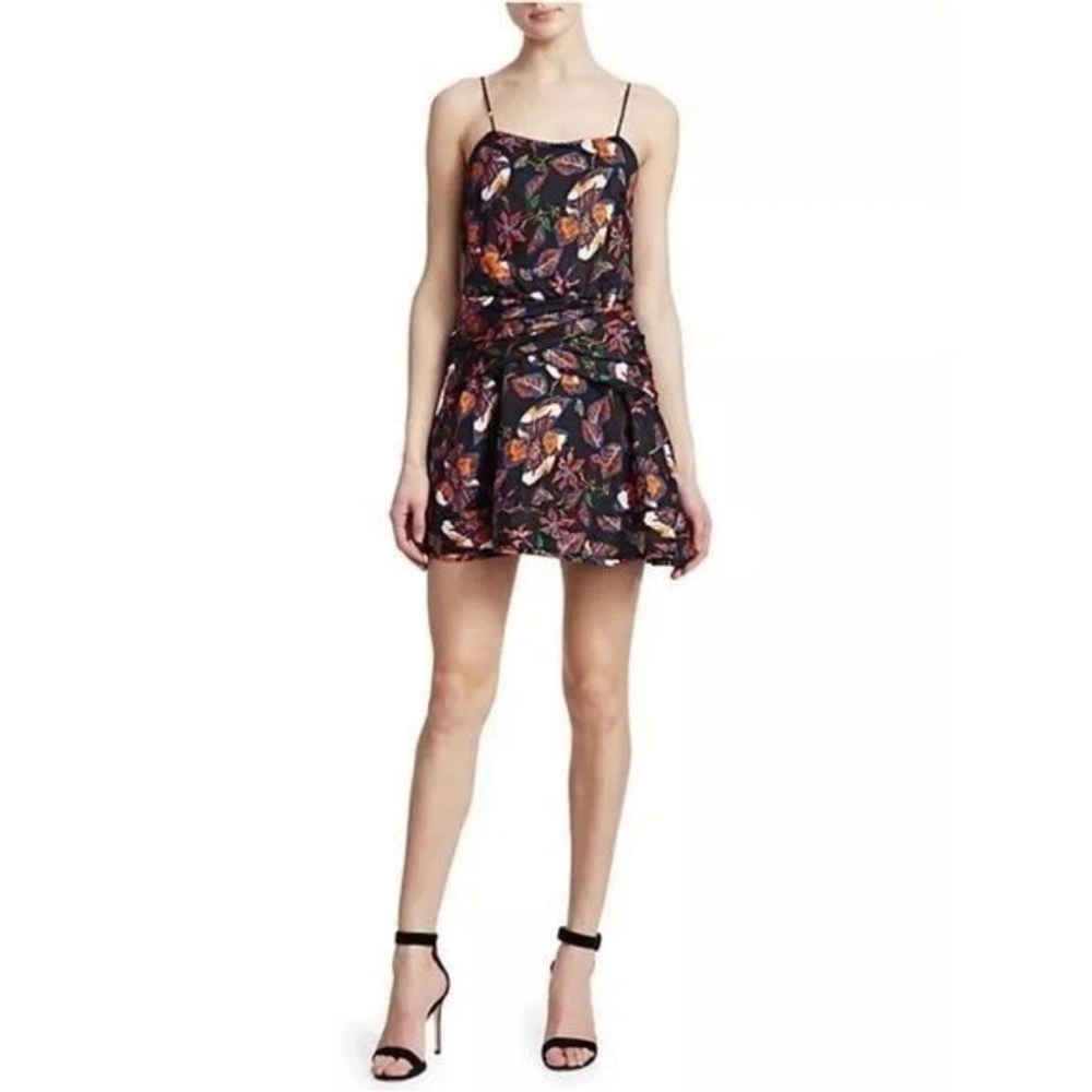 NWT Derek Lam 10 Crosby floral camisole flounce hem mini dress - Picture 2 of 8